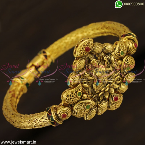 Traditional Antique Temple Jewellery Kada Bracelets Hollow Model Online