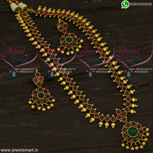 Traditional Attigai Long Necklace Online Antique Jewellery Collections Kemp Stones 
