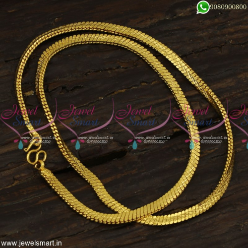 Traditional Flowing Gold Covering Chains For Men Popularly Called Bullet Model In South C23260