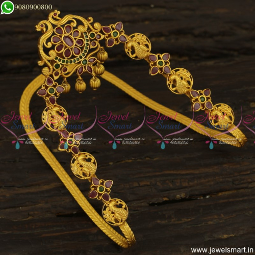 Traditional Gold Vanki Designs Latest Matte Finish Bridal Jewellery Collections V23620