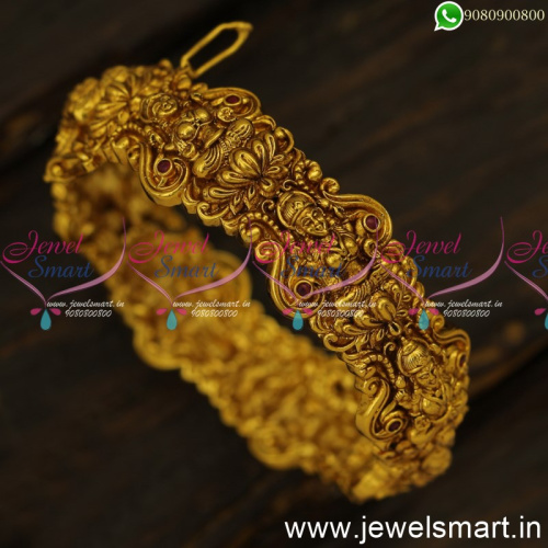 Trending Gold Bangles Design Nakshi Temple Jewellery Kada Bracelets Online B24461