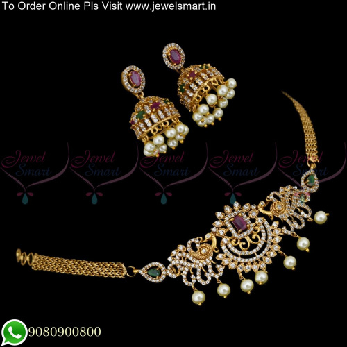 Trending Imitation Jewellery Designs Online Choker Style Necklace Set NL25280