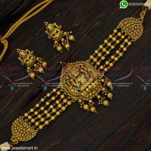 Trending Short Choker Necklace Designs In TV Shows Beads and Golden Beads Jewellery Online NL23111