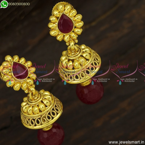 Trendy Jhumka Earrings Design Ideas For Small Occasions and Functions J23740