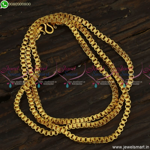 Trendy Long Gold Chain Designs Latest 24 Inches Daily Wear Jewellery 