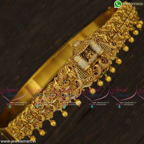 Umbrella Design Pendant Lord Gajalakshmi Temple Oddiyanam Bahubali Jewellery H23341