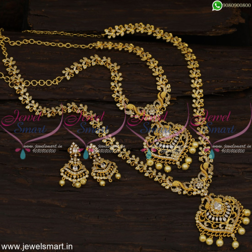 Value For Money Bridal Jewellery Set Gold Plated Haram Necklace New Fashion