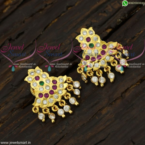 Visiri Thodu Models Gold Designs Jewellery Traditional Ear Studs Online ER21707