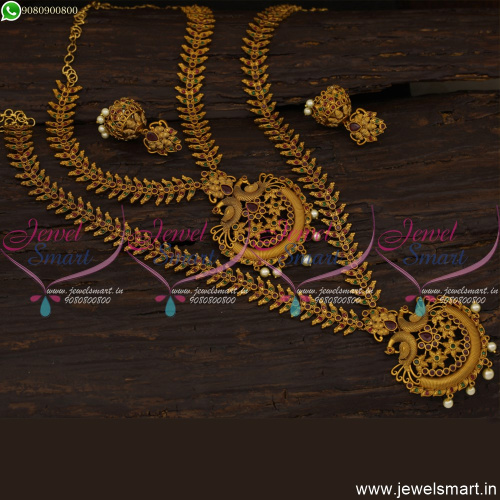 Wedding Jewellery Necklace Long Haram Set New Matte Finish Collections NL21367