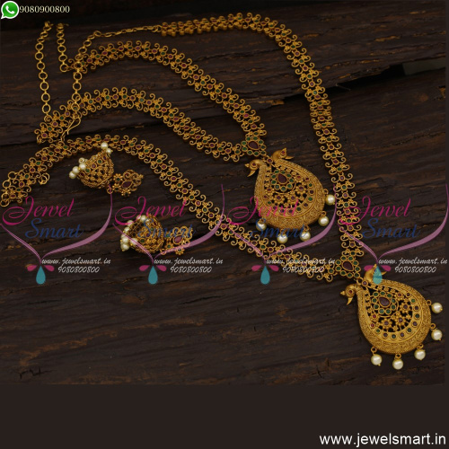 Wedding Jewellery Necklace Long Haram Set New Fashion Imitation Jewelry NL21368