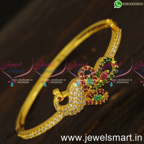 Wholesale Price Jewellery Gold Bracelet Design Clip Open Kada Valayal Covering