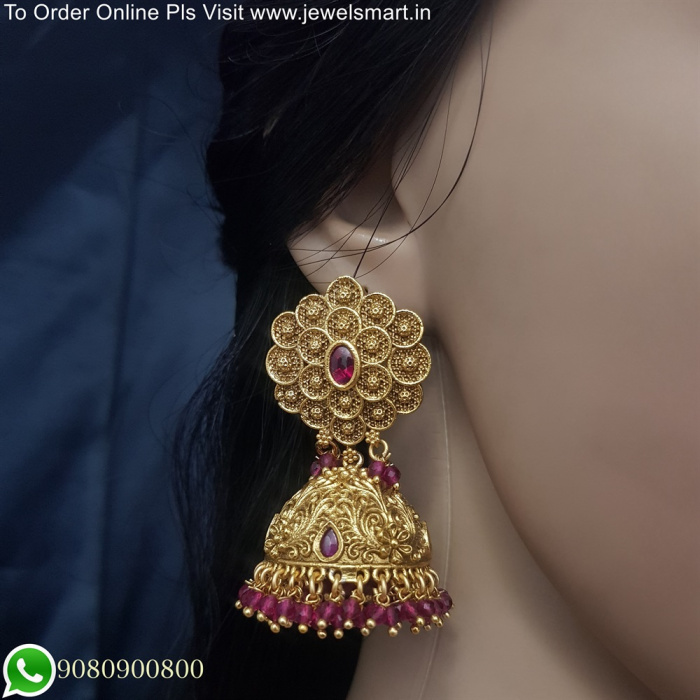 Buy Jhumka Earrings Online For Women – Gehna Shop