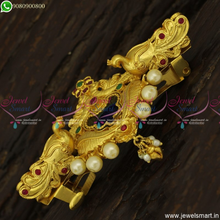 Gold hair clips jewelry