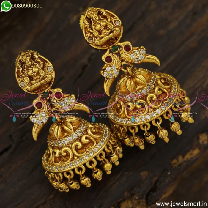 Gold Jhumka Earrings for Women With 180+ Design Online -Vaibhav Jewellers