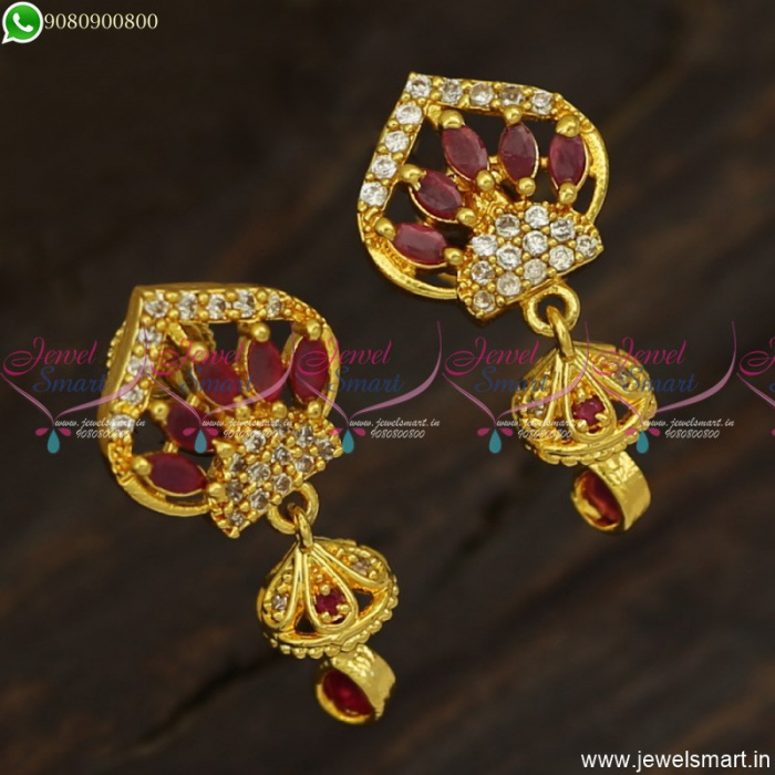 1 Gram Gold Pleted Earrings Daily Wear