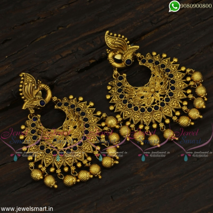 Peacock design on sale earrings online