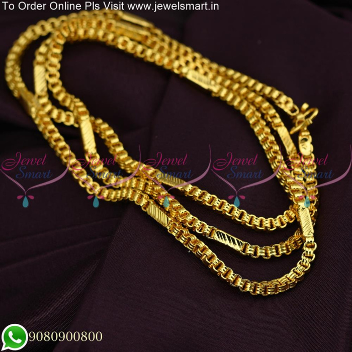 Box Design Gold Plated 30 Inches Chain Artificial Jewellery C20027 ...