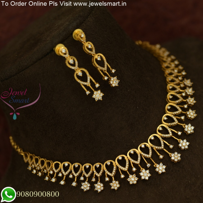 Light Weight Gold Necklace Designs - Dhanalakshmi Jewellers