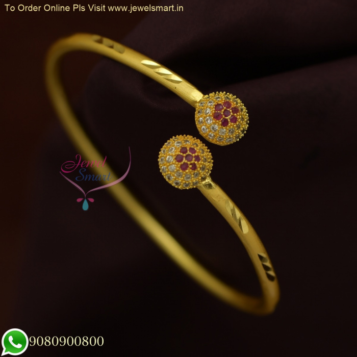 1 Gram Gold Plated Delicate Design Latest Design Bracelet For Ladies -  Style A187 – Soni Fashion®