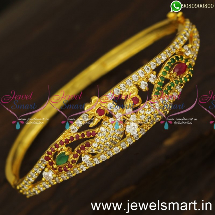 Buy Beautiful Diamond Look Simple Daily Wear Simple Gold Bracelet Designs  for Ladies