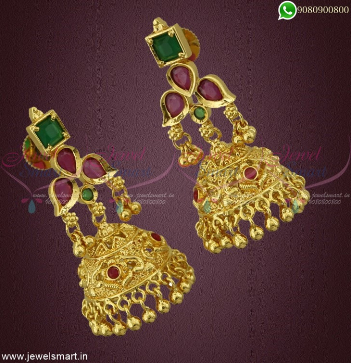Fabulous Gold Design Jimikki Kammal Imitation Jewellery New Fashion J22426