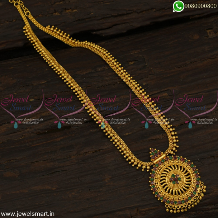 Fancy Gold Model Long Necklace Light Weight Artificial Jewellery Low Price NL22801