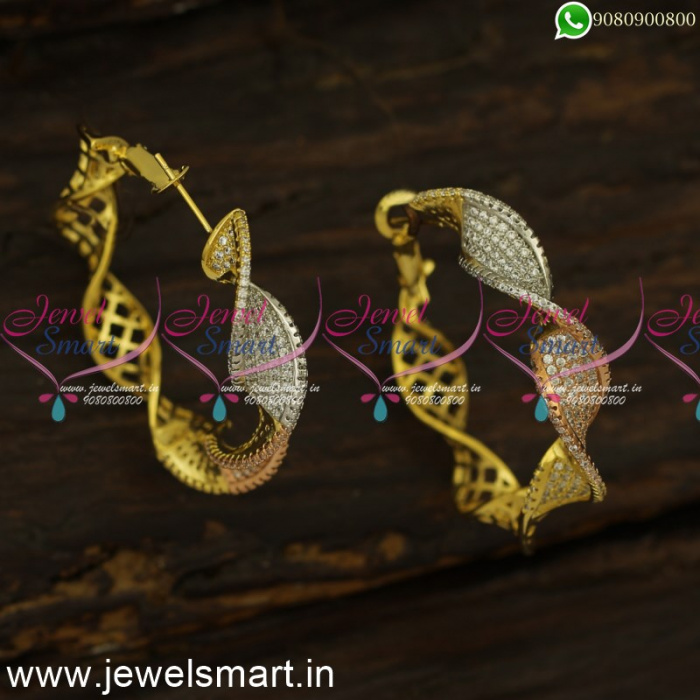 Designer Stylish And Cool Gold Bali Women Earrings For Party Wear at  5000.00 INR in Ambala | Saini Jewellers