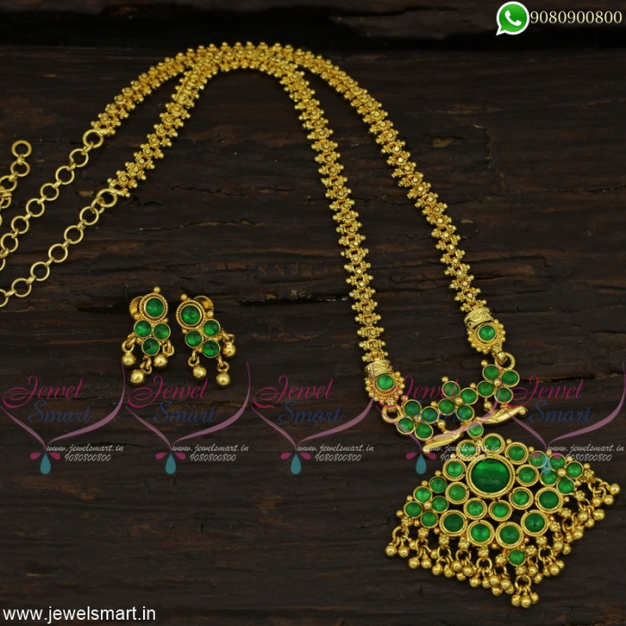 Heavy bridal Kundan jewelry Choker Necklace | Green stone Bollywood In –  Indian Designs