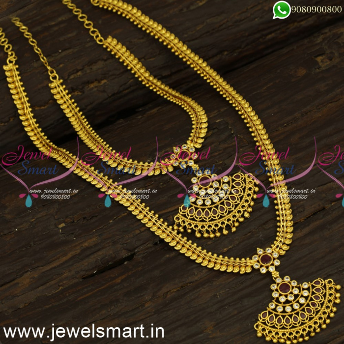 Ideas to Buy Low Price Beautiful One Gram Gold Long Necklace