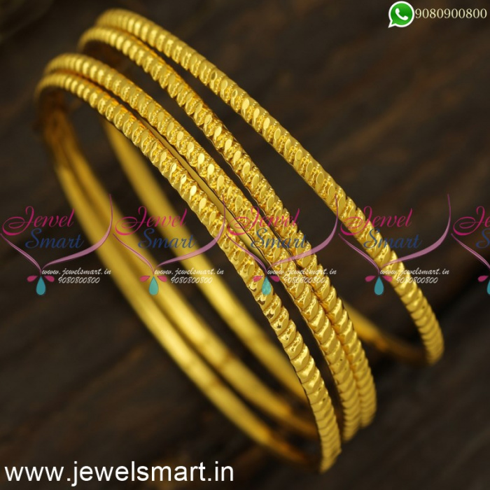 Kappu Design Kangan One Gram Gold Plated Bangles Collections Online B24559