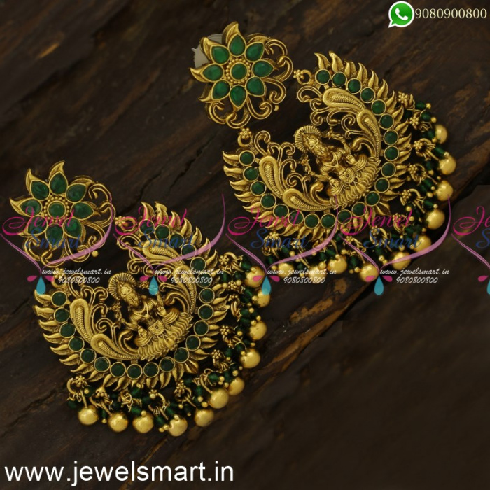 Buy Fida Gold Lakshmi Temple Jhumka Earring @ Best Price