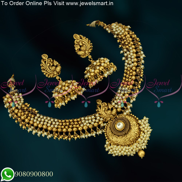 Aggregate more than 143 gold necklace with jhumka earrings super hot