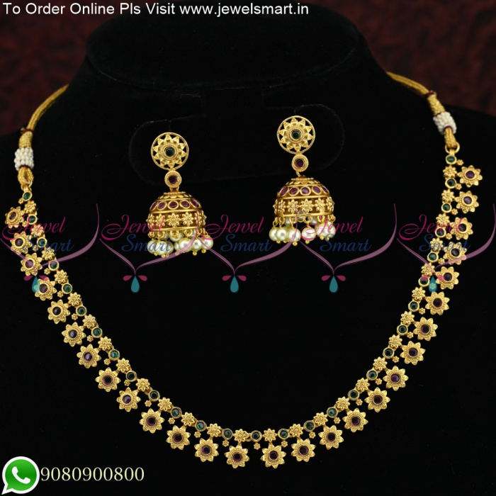 Simple Antique Gold Necklace Designs Ideas For Simple Occasions NL25200