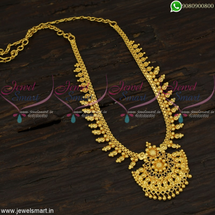 Simple Gold Plated Necklace for Daily Wear Low Price Jewellery