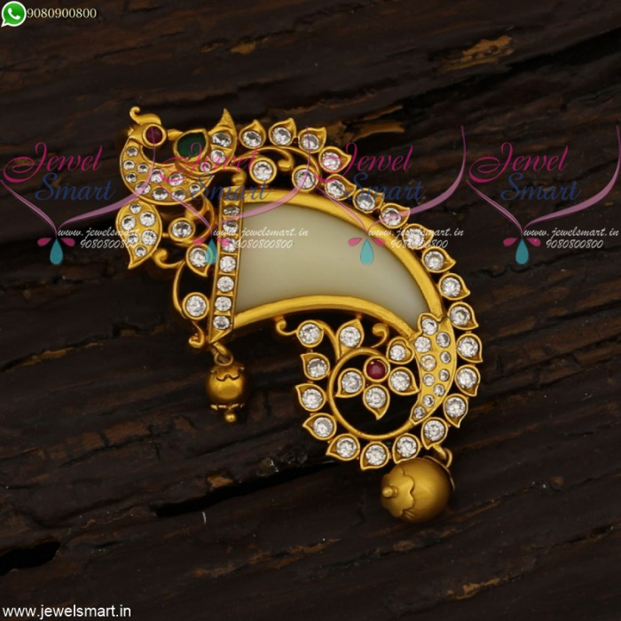 Single Side Tiger Nail Pendant South Indian Jewellery Designs For Men PS21644