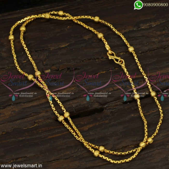 South Indian Covering Fancy Gold Chain Design For Women Attractive Models C23165