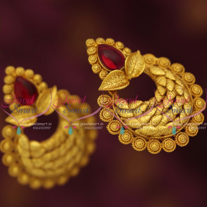 One gram gold online chandbali earrings online