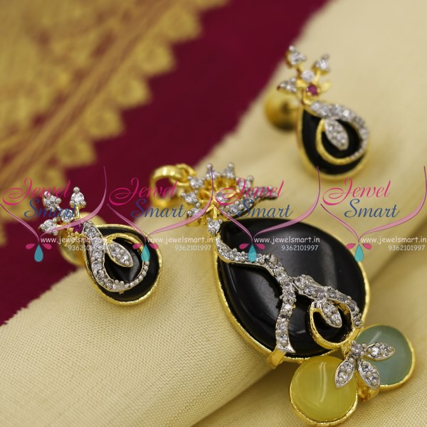 Colour stone pendant design hotsell