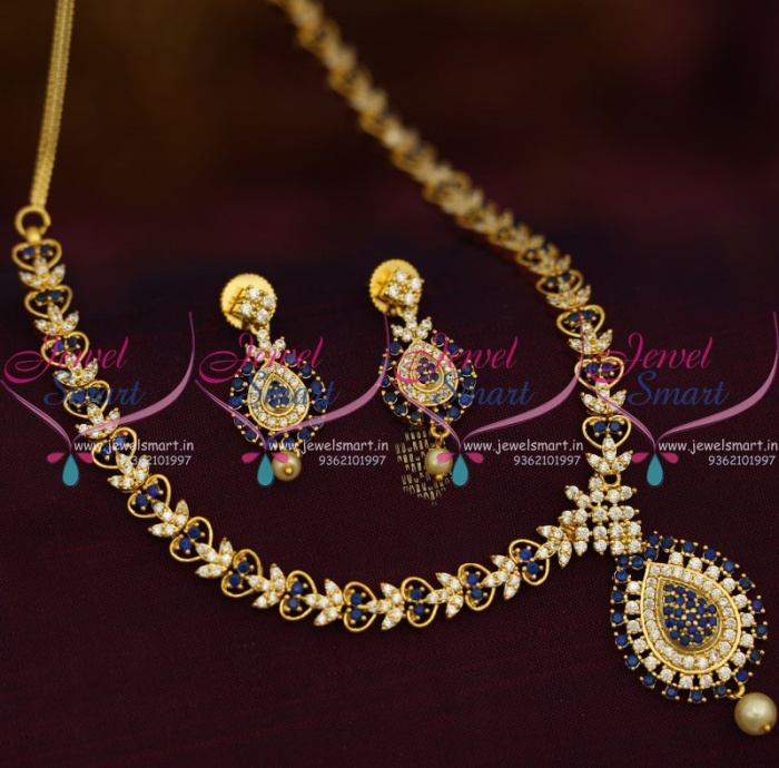 Fancy white shop stone necklace