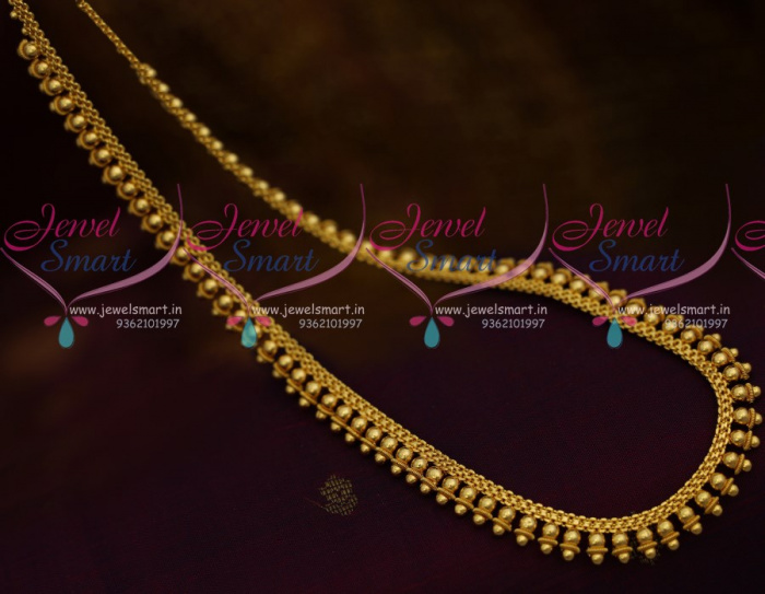 Gold beads long chain designs hot sale