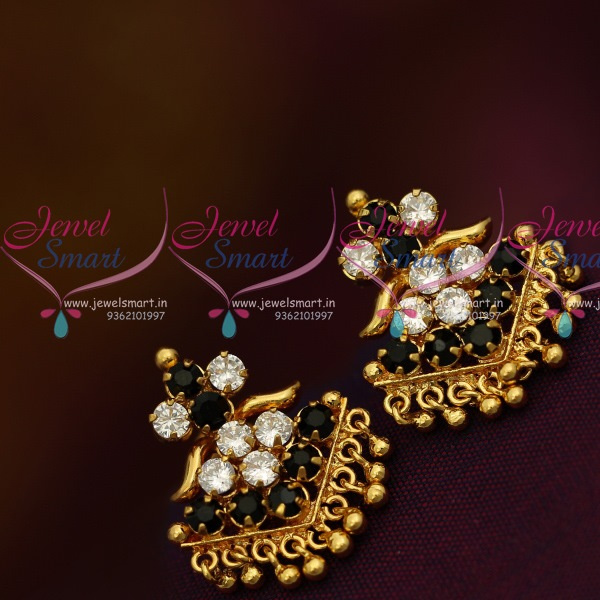 Dark top gold earrings