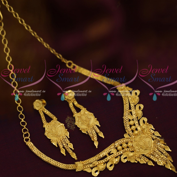 Real gold look artificial jewellery top