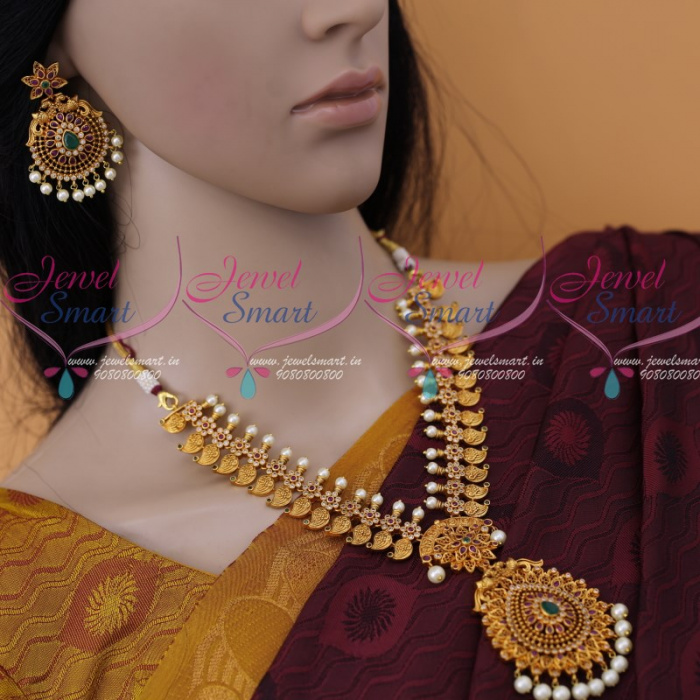 Semi long on sale gold necklace