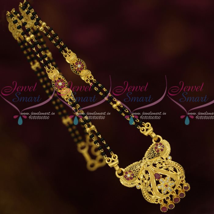 Black beads chain in one gram gold online