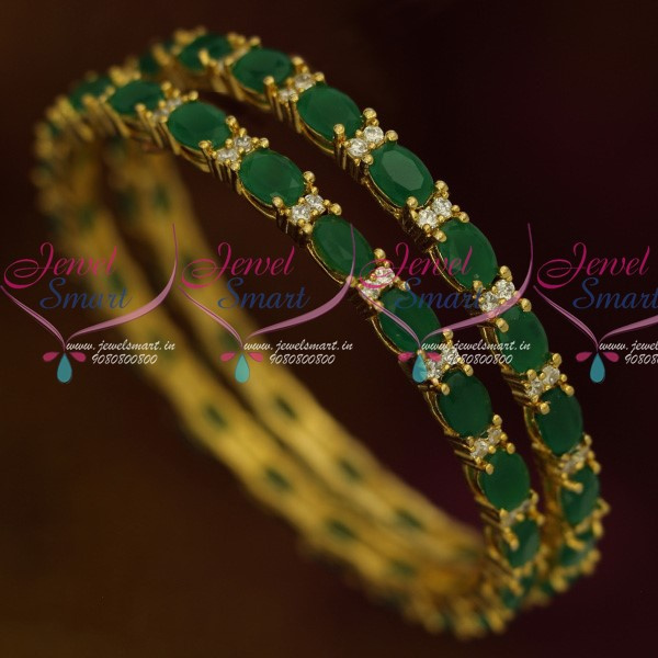 Emerald bangles online deals