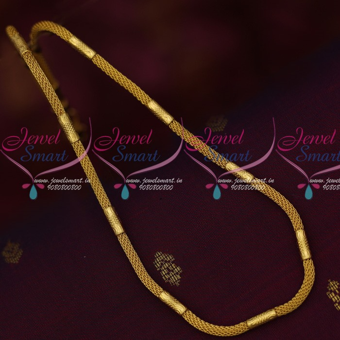 C13938 18 Inches Short Rettai Vadam Double Line Crystal Gobi