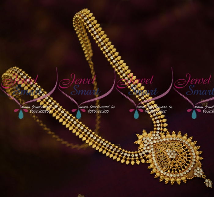 South indian best sale jewellery haram designs