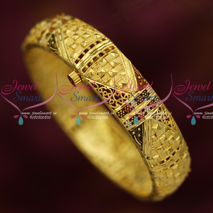 Gold bangle single piece cheap