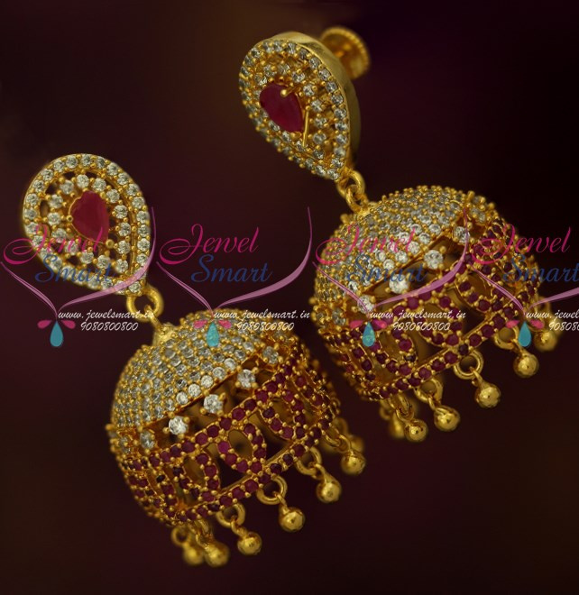 Buy 18Kt Diamond Most Beautiful Bridal Jhumkas 155G875 Online from Vaibhav  Jewellers