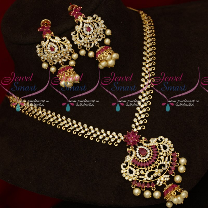Artificial ruby shop necklace sets